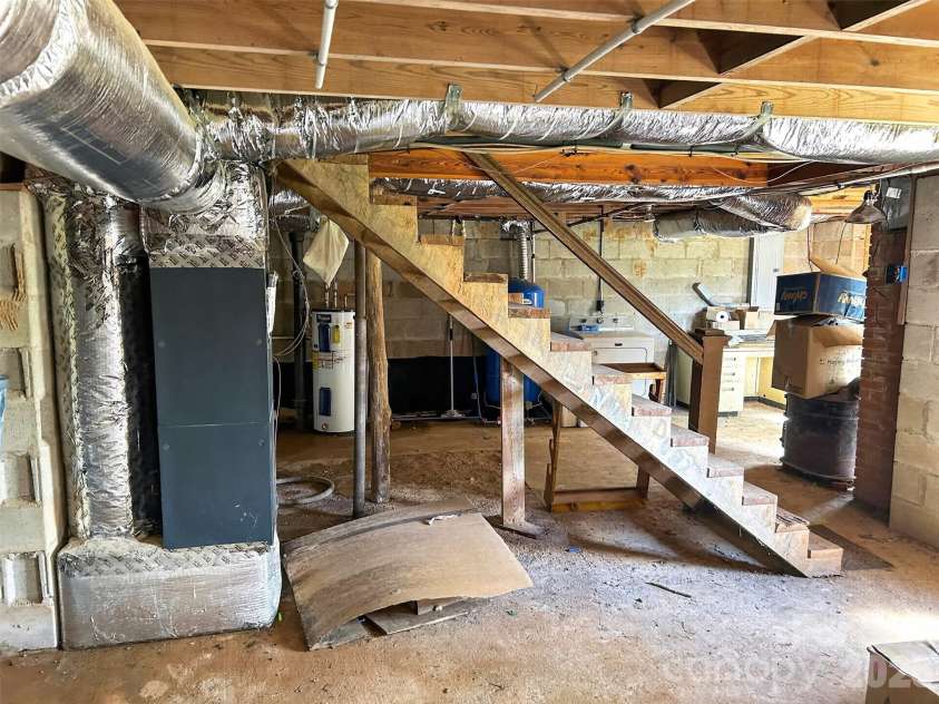 683 McDaniel Road, Lake Lure, NC 28746.  MLS# CAR4422885, YatesRealty ID 50074. Basement
