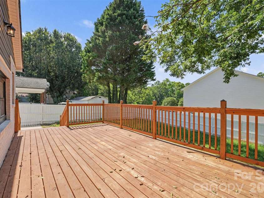 600 Chapel Street, Landis, NC 28088.  MLS# CAR4422527, YatesRealty ID 50080. Back deck