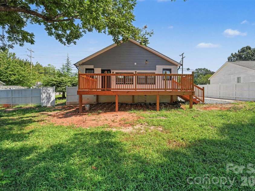 600 Chapel Street, Landis, NC 28088.  MLS# CAR4422527, YatesRealty ID 50080. Backyard- fenced in