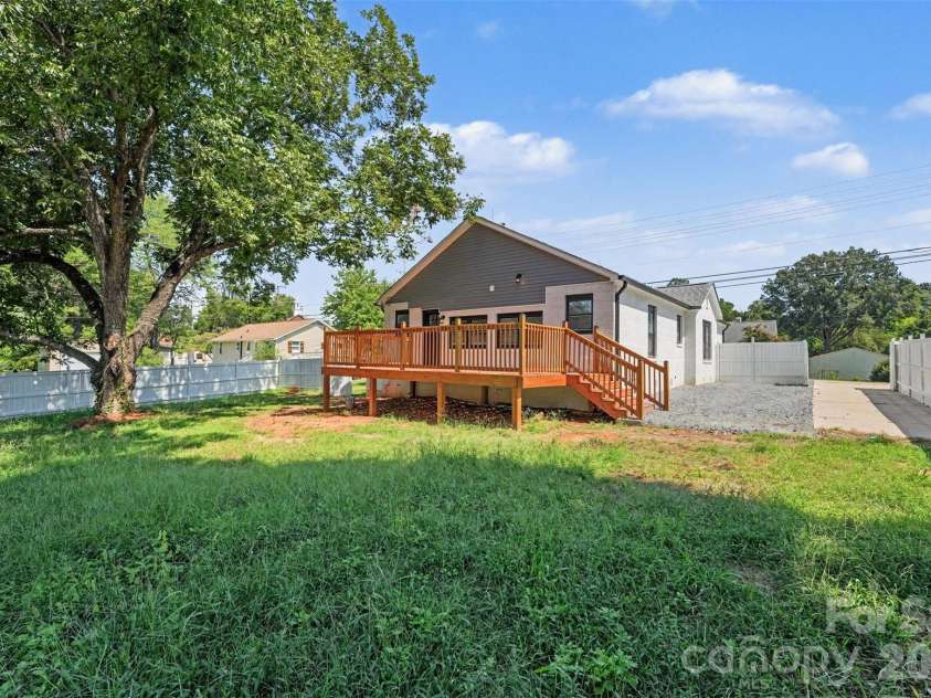 600 Chapel Street, Landis, NC 28088.  MLS# CAR4422527, YatesRealty ID 50080. Backyard- fenced in