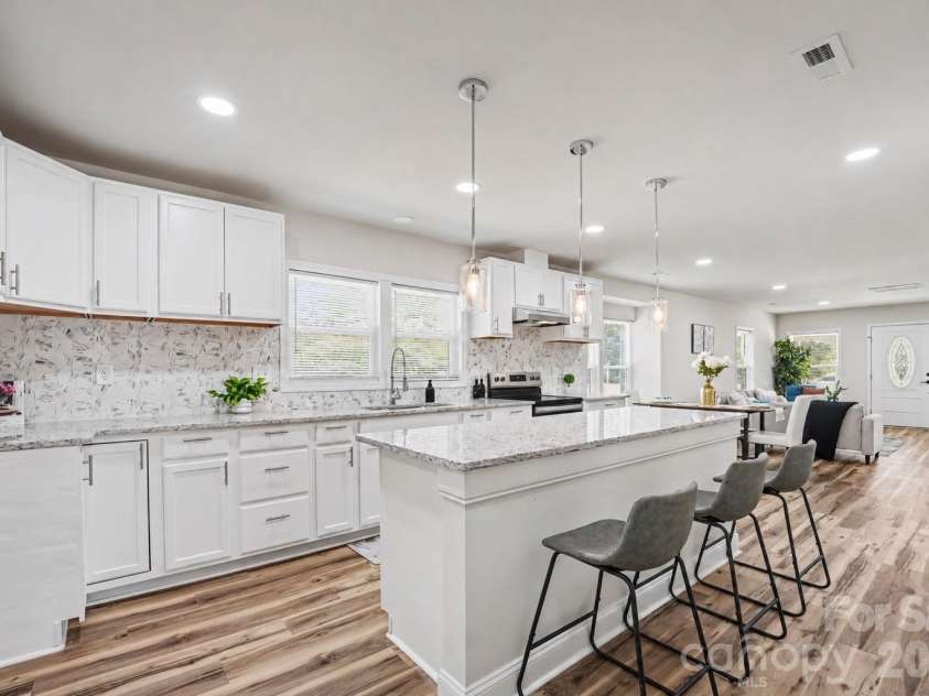 600 Chapel Street, Landis, NC 28088.  MLS# CAR4422527, YatesRealty ID 50080. Kitchen (stove virtually staged, will be installed)