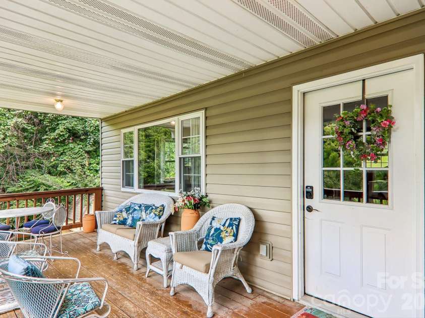 169 Highview Drive, Maggie Valley, NC 28751.  MLS# CAR4411083, YatesRealty ID 50102. Upper level entrance