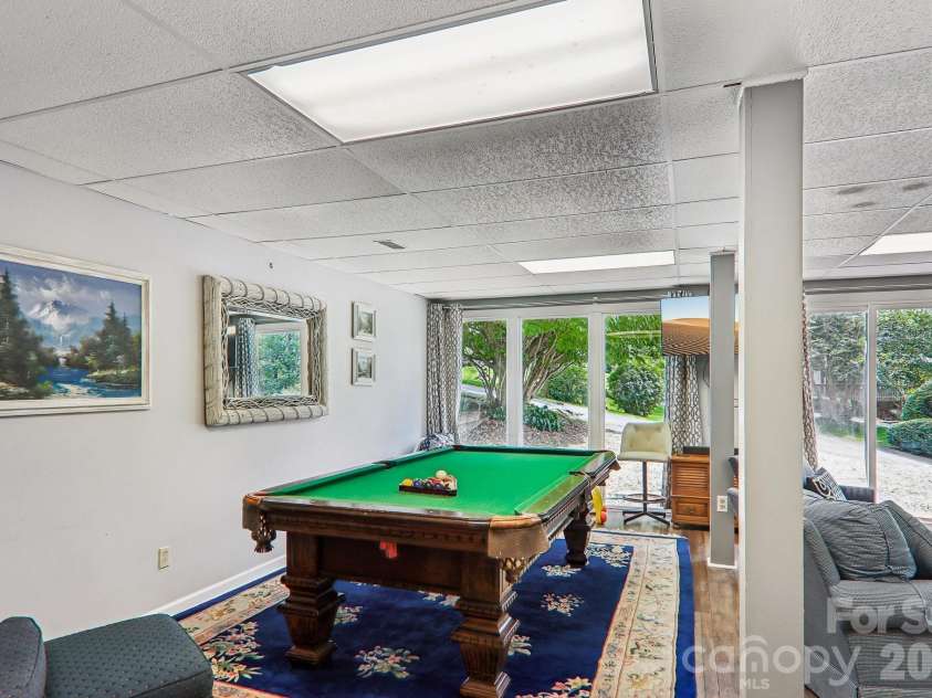 169 Highview Drive, Maggie Valley, NC 28751.  MLS# CAR4411083, YatesRealty ID 50102. Walkout basement with recreation area