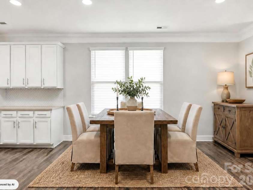 3029 Mendenhall Street, Indian Trail, NC 28079.  MLS# CAR4417680, YatesRealty ID 50106. Dining Area -Virtually Staged