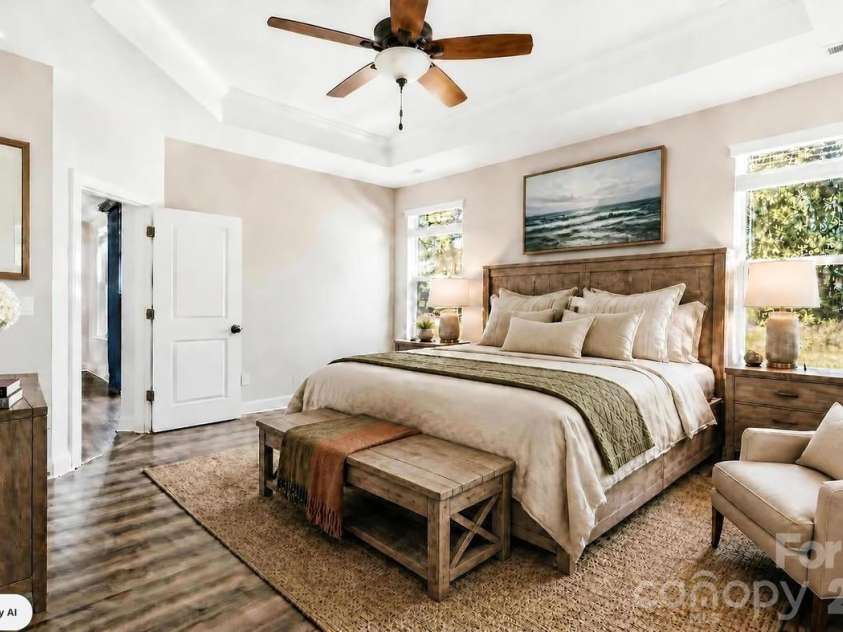 3029 Mendenhall Street, Indian Trail, NC 28079.  MLS# CAR4417680, YatesRealty ID 50106. Primary Bedroom - Virtually Staged