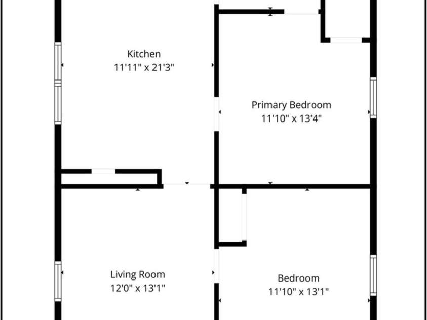411 21st Street, Newton, NC 28658.  MLS# CAR4420607, YatesRealty ID 50123. Floor Plan Main Level