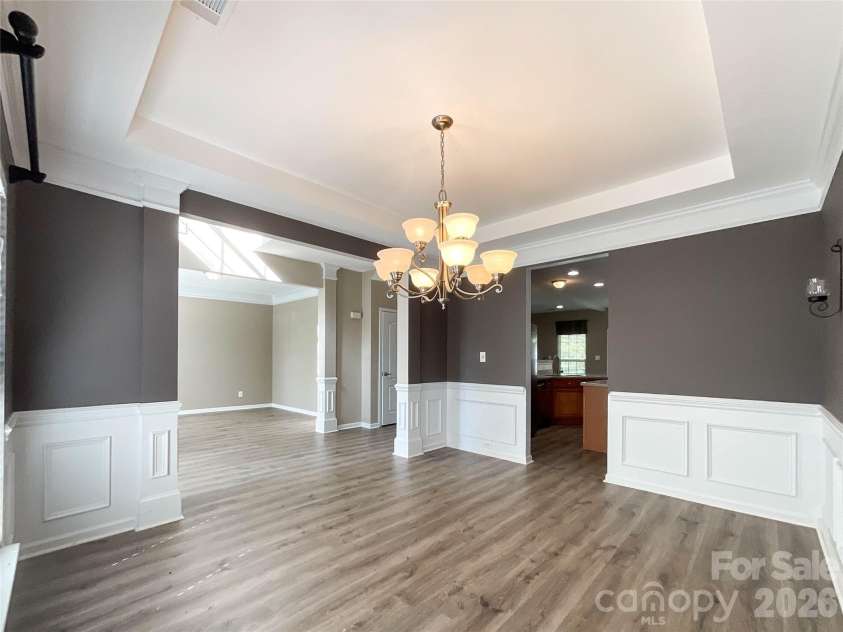 1112 Tranquil Falls Lane, Matthews, NC 28104.  MLS# CAR4422418, YatesRealty ID 50155. Dinning Room
