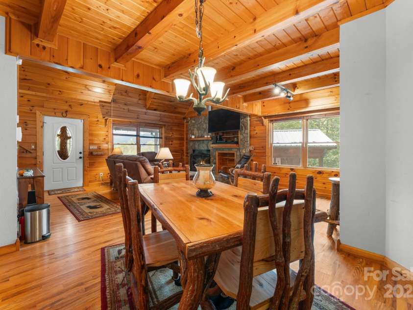 80 Slow Lane, Whittier, NC 28789.  MLS# CAR4307656, YatesRealty ID 5016. Dining Room
