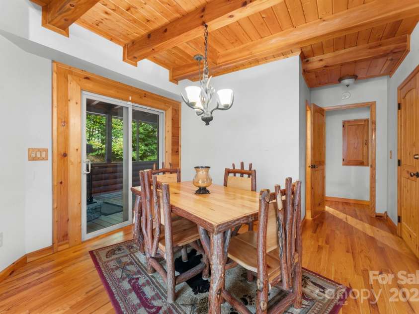 80 Slow Lane, Whittier, NC 28789.  MLS# CAR4307656, YatesRealty ID 5016. Dining Room