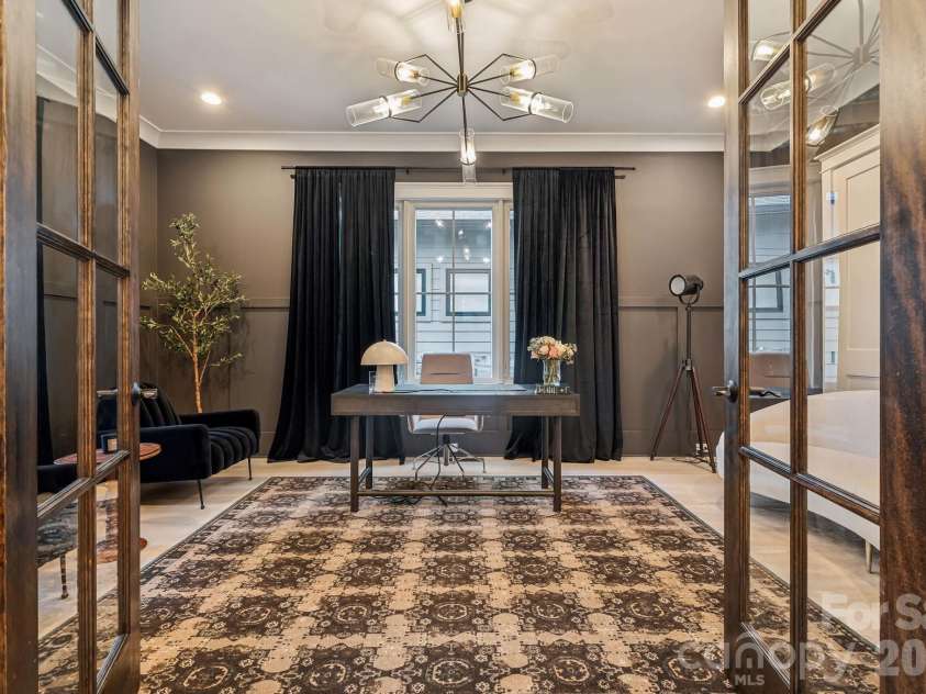 1412 Caldwell Street, Charlotte, NC 28206.  MLS# CAR4421903, YatesRealty ID 50177. First floor Office