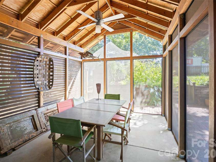 1900 Thomas Avenue, Charlotte, NC 28205.  MLS# CAR4421719, YatesRealty ID 50182. Covered-Vaulted-Screened Porch