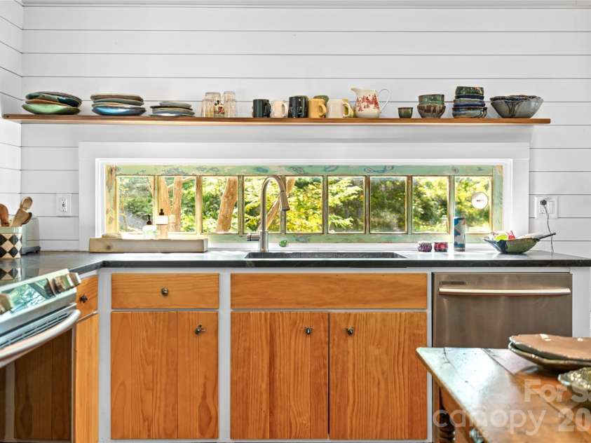 95 Chestnut Hill Loop Road, Gerton, NC 28735.  MLS# CAR4420243, YatesRealty ID 50183. Soapstone counter tops.