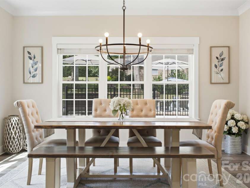 1525 Cranwell Drive, Mt Ulla, NC 28125.  MLS# CAR4422848, YatesRealty ID 50237. Dining Room/ Sunroom