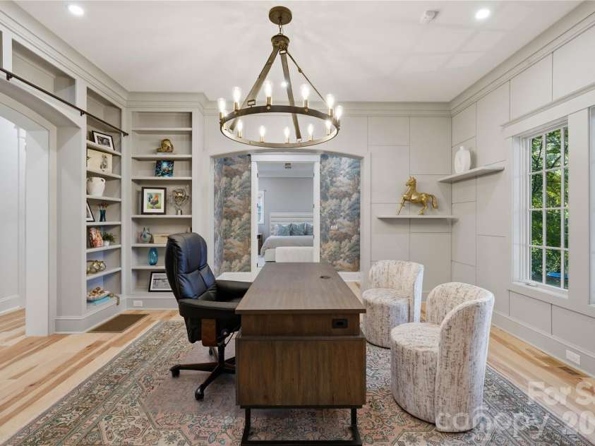 6239 Sharon Hills Road, Charlotte, NC 28210.  MLS# CAR4423022, YatesRealty ID 50254. Library Office
