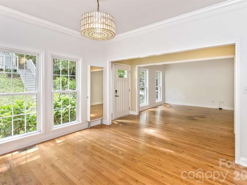 113 Ballantree Drive, Asheville, NC 28803.  MLS# CAR4417051, YatesRealty ID 50269. Looking into the Den