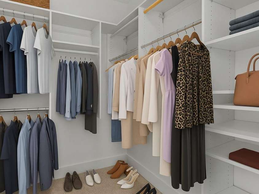 927 8TH Street, Charlotte, NC 28204.  MLS# CAR4352378, YatesRealty ID 5030. Virtually Staged Primary Closet