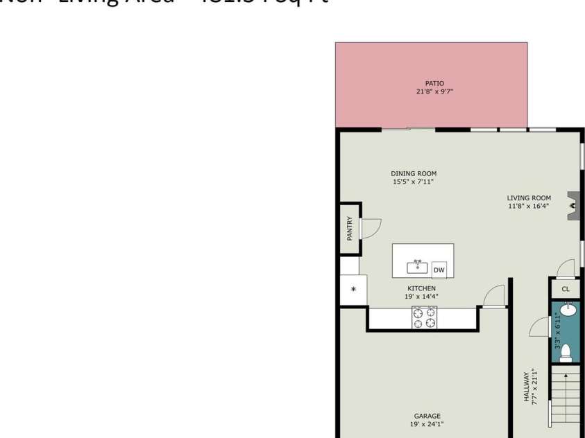 408 Luna Lane, Shelby, NC 28152.  MLS# CAR4422563, YatesRealty ID 50305. Floor plan - Main floor