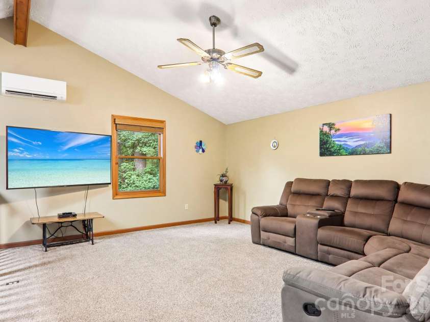 36 Nicholas Lane, Maggie Valley, NC 28751.  MLS# CAR4422932, YatesRealty ID 50311. Loft office with mini split