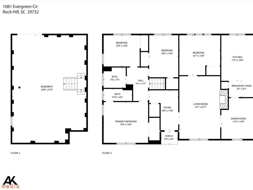 1081 Evergreen Circle, Rock Hill, SC 29732.  MLS# CAR4233766, YatesRealty ID 5032. 
