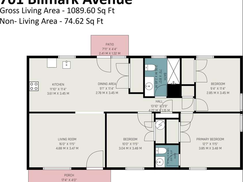 701 Bilmark Avenue, Charlotte, NC 28213.  MLS# CAR4421926, YatesRealty ID 50349. 