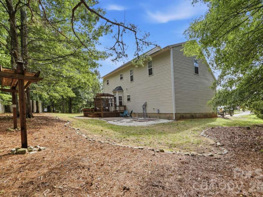 7202 Red Bush Court, Indian Trail, NC 28079.  MLS# CAR4417743, YatesRealty ID 50359. Back Yard