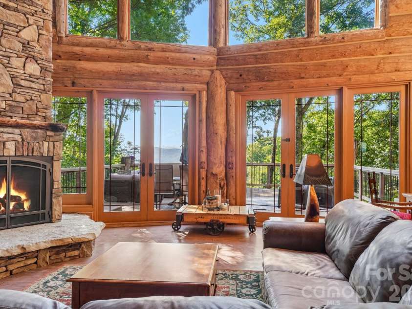 476 Waterford Drive, Maggie Valley, NC 28751.  MLS# CAR4423224, YatesRealty ID 50368. Views from the great room