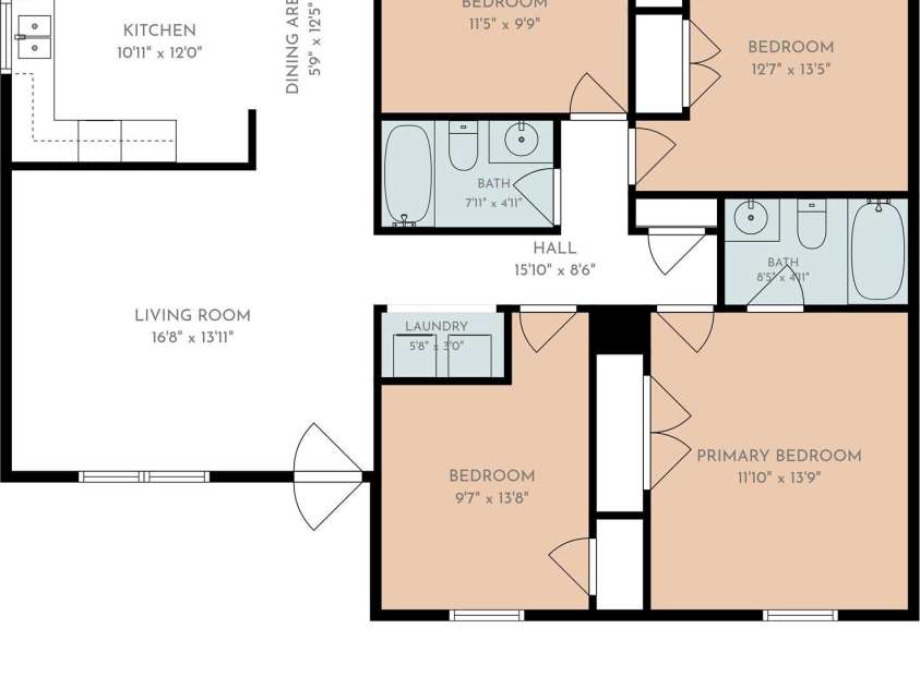 802 Shaver Street, Salisbury, NC 28144.  MLS# CAR4422607, YatesRealty ID 50388. Floor Plan