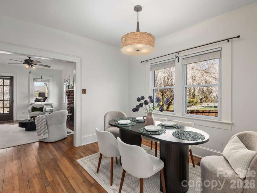 57 Mitchell Avenue, Asheville, NC 28806.  MLS# CAR4356642, YatesRealty ID 5040. Dining Room 