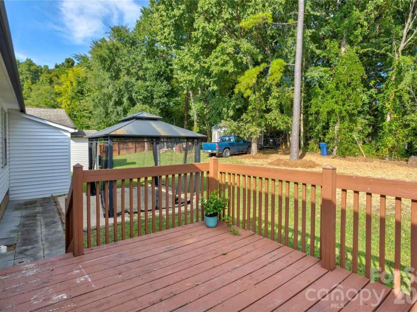 1209 Moss Acres Court, Kannapolis, NC 28081.  MLS# CAR4423583, YatesRealty ID 50400. Back Deck and Gazebo