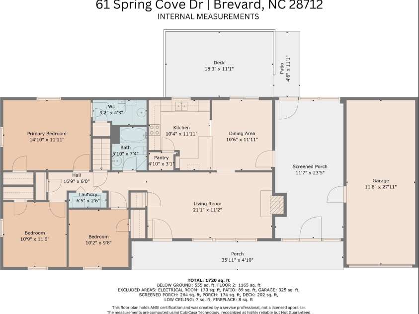 61 Spring Cove Drive, Brevard, NC 28712.  MLS# CAR4355837, YatesRealty ID 5042. 