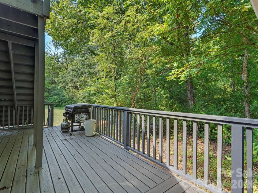 1179 Aspen Way, Concord, NC 28027.  MLS# CAR4423909, YatesRealty ID 50427. Back Deck with Separate Entrance to 2nd Living Quarters.