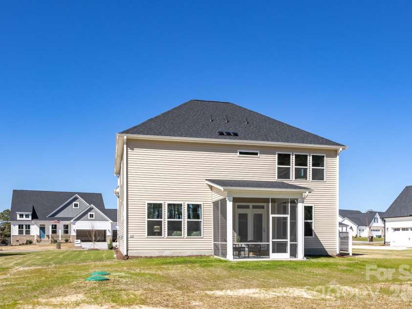 2910 audubon Ridge, Belmont, NC 28012.  MLS# CAR4424035, YatesRealty ID 50465. Sample Rear Covered Porch