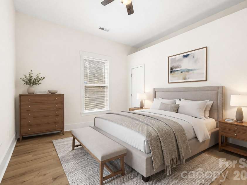 4309 Hovis Road, Charlotte, NC 28208.  MLS# CAR4420478, YatesRealty ID 50467. Bedroom 2 - Virtually Staged