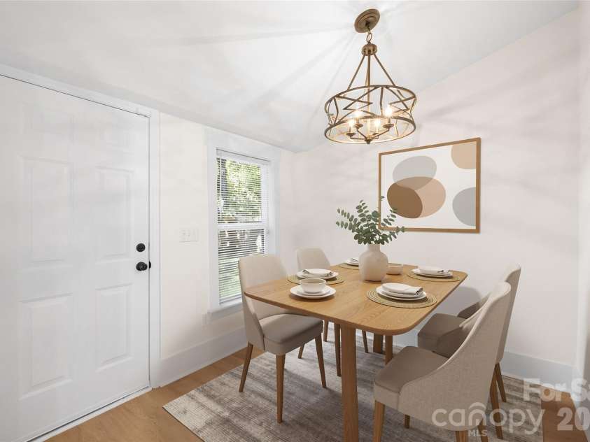 4309 Hovis Road, Charlotte, NC 28208.  MLS# CAR4420478, YatesRealty ID 50467. Dining Room - Virtually Staged