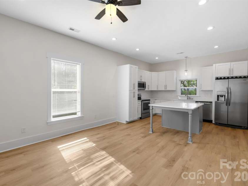4309 Hovis Road, Charlotte, NC 28208.  MLS# CAR4420478, YatesRealty ID 50467. Open Layout Living and Kitchen