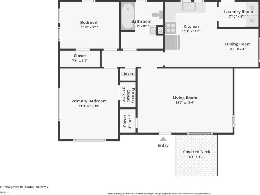 418 Sharptown Road, Canton, NC 28716.  MLS# CAR4421203, YatesRealty ID 50489. 