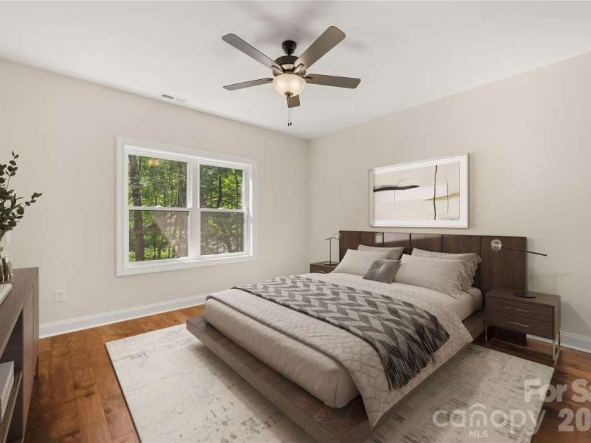 32 Ossarooga Court, Brevard, NC 28712.  MLS# CAR4423106, YatesRealty ID 50509. Primary bedroom is virtually staged