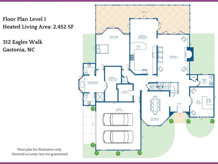 312 Eagles Walk, Gastonia, NC 28056.  MLS# CAR4421205, YatesRealty ID 50520. 