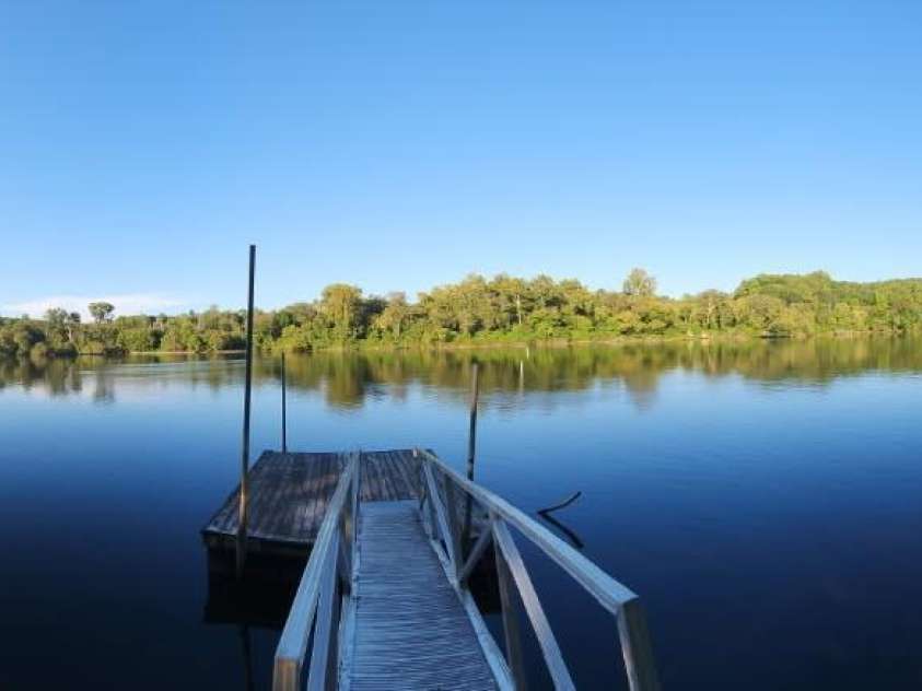 6034 Lookout Heights Drive, Claremont, NC 28610.  MLS# CAR4421400, YatesRealty ID 50522. Private dock view