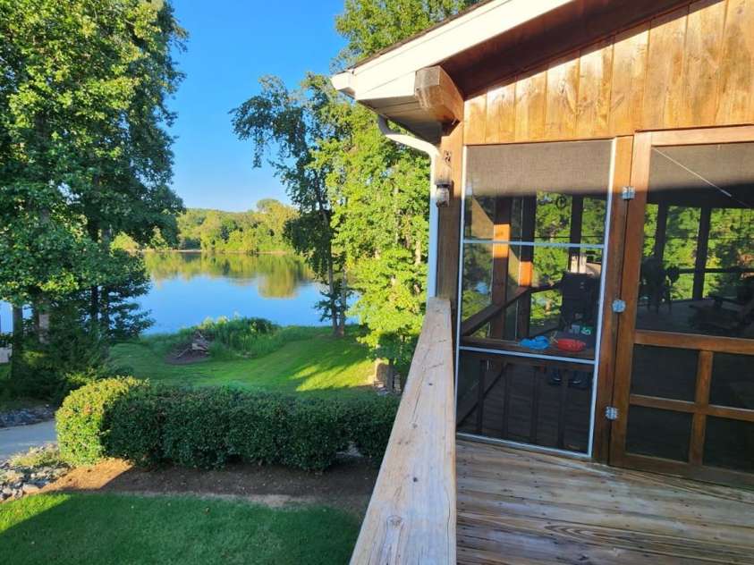 6034 Lookout Heights Drive, Claremont, NC 28610.  MLS# CAR4421400, YatesRealty ID 50522. Rear left side