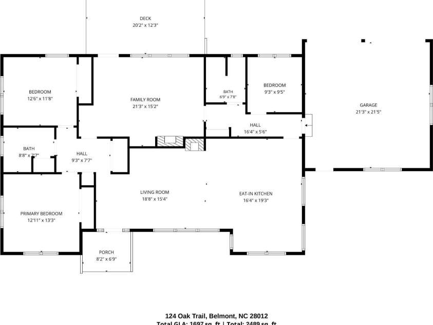 124 Oak Trail, Belmont, NC 28012.  MLS# CAR4422704, YatesRealty ID 50529. 