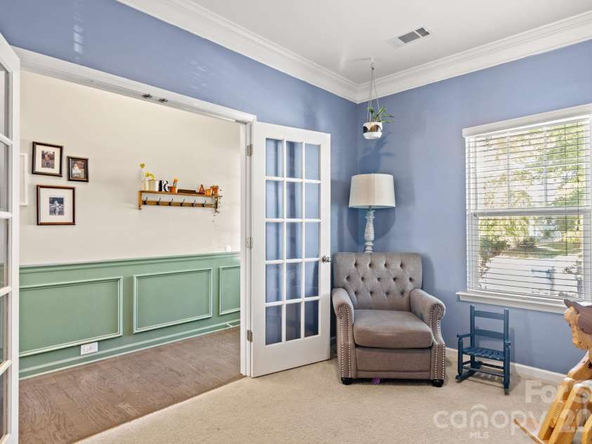 520 Stickley Place, Lancaster, SC 29720.  MLS# CAR4422538, YatesRealty ID 50531. Downstairs office/flex space