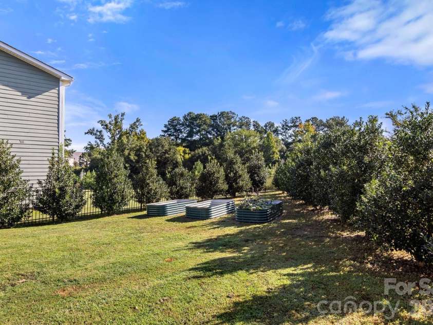 520 Stickley Place, Lancaster, SC 29720.  MLS# CAR4422538, YatesRealty ID 50531. Evergreen privacy lines the backyard fence