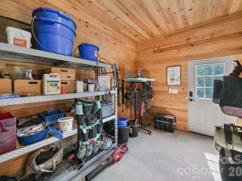 4035 Daugherty Road, China Grove, NC 28023.  MLS# CAR4417905, YatesRealty ID 50534. Climate controlled tack/feed room