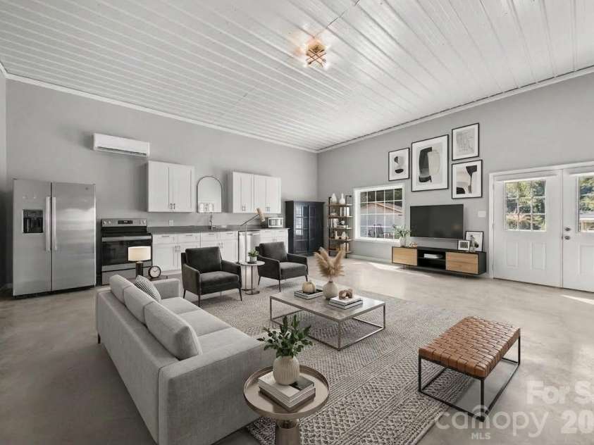 4035 Daugherty Road, China Grove, NC 28023.  MLS# CAR4417905, YatesRealty ID 50534. Virtually staged flex kitchen/living