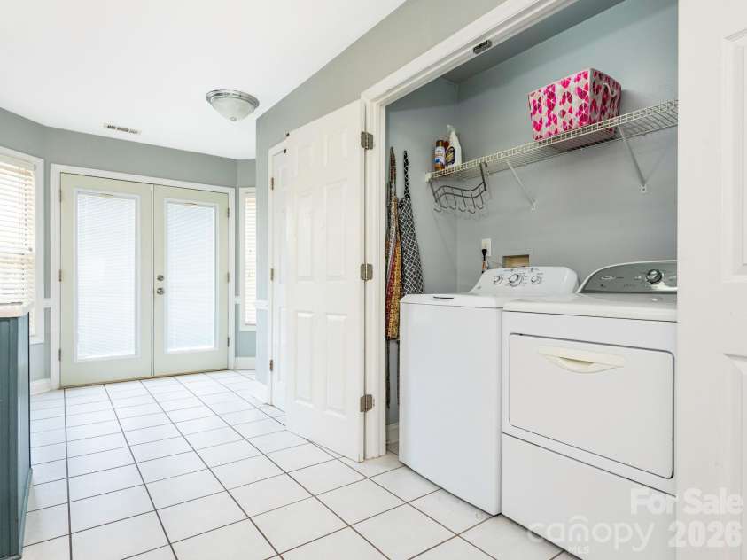 3401 Continental Drive, Monroe, NC 28110.  MLS# CAR4420024, YatesRealty ID 50540. Dual doors open for easy washer and dryer access