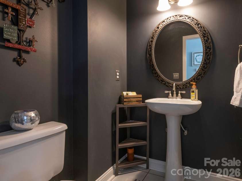 3401 Continental Drive, Monroe, NC 28110.  MLS# CAR4420024, YatesRealty ID 50540. Powder Room with pedestal sink
