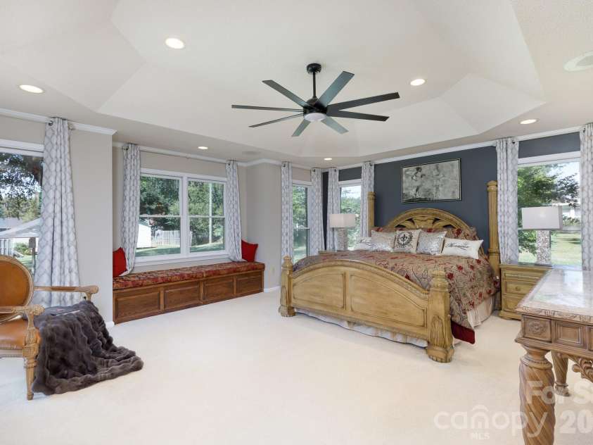 411 Cherokee National Highway, Gaffney, SC 29341.  MLS# CAR4420560, YatesRealty ID 50542. Primary Bedroom with Tray Ceiling