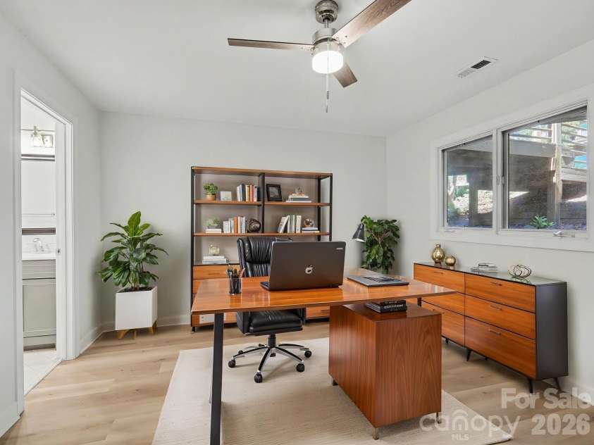 14546 Waterside Drive, Charlotte, NC 28278.  MLS# CAR4423236, YatesRealty ID 50546. Virtually staged lower bedroom.