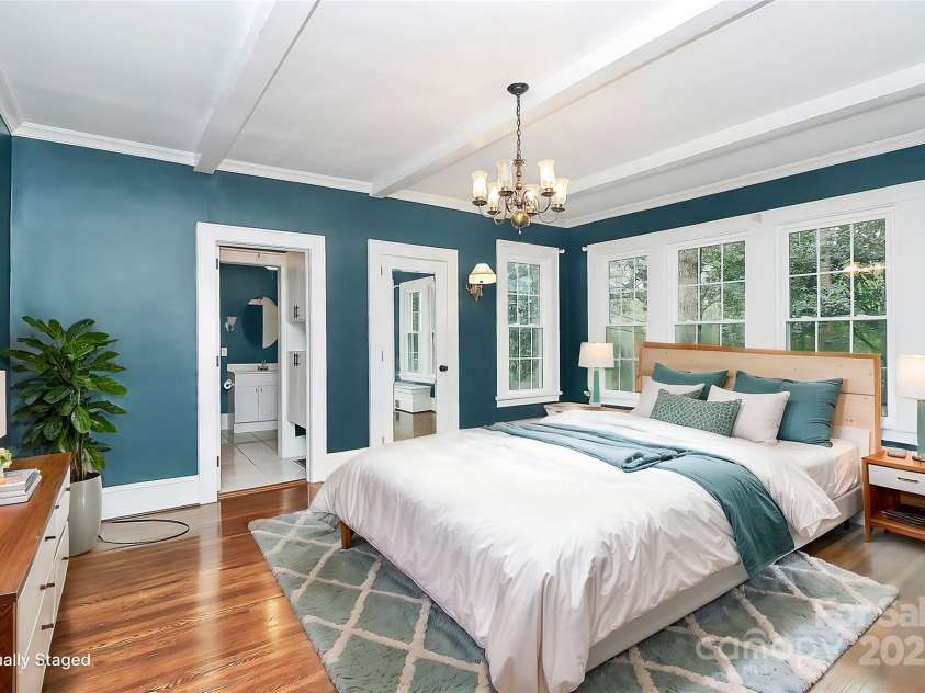 106 Patrick Street, Gastonia, NC 28054.  MLS# CAR4211369, YatesRealty ID 5055. 2nd view of primary bedroom with virtual staging.